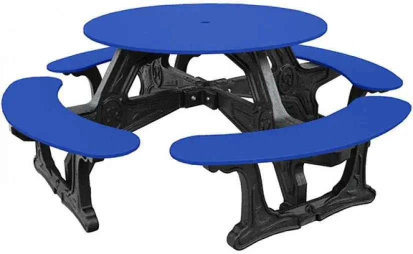 Cantina Round Table Outdoor Seating - Durable Outdoor Seating for 8 - The Vitality Estate