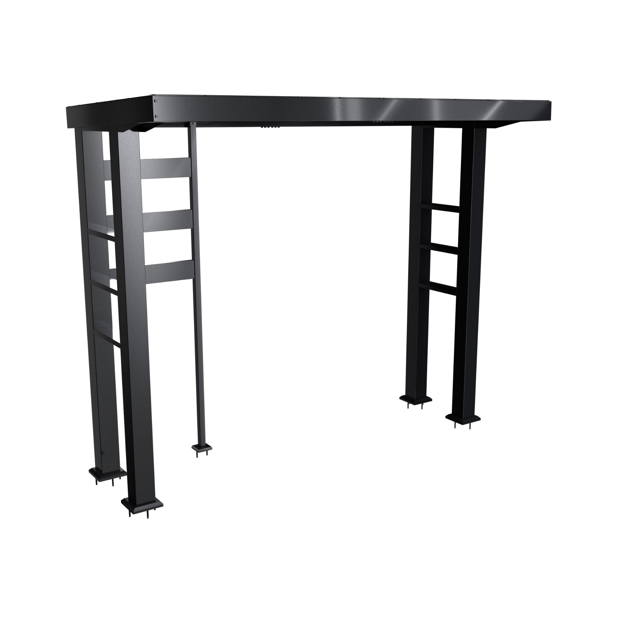Castelle Flame Imperial 110-Inch 4-Burner 72K BTU Deluxe Stainless Steel Outdoor Kitchen Grill Island With Wine Cooler, Rotisserie, Cabinets, And Granite Countertops (SAK94721) - The Vitality Estate