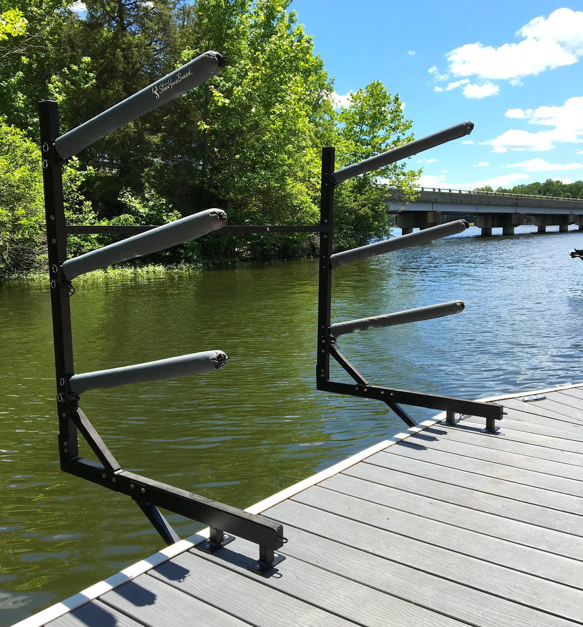 Chesapeake Kayak Storage | Adjustable Dock Rack | Over The Water | 4 Levels - The Vitality Estate