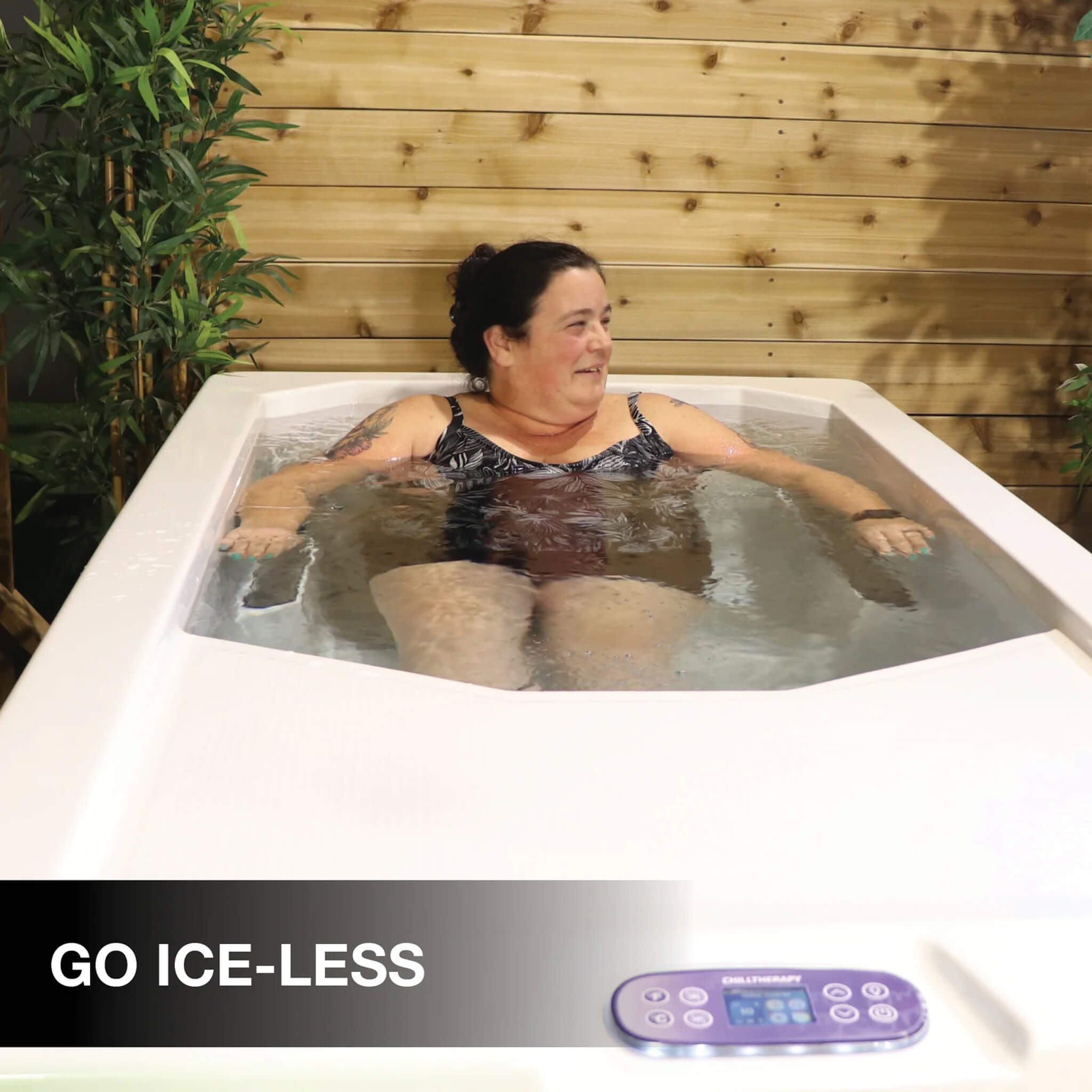 CSC 1000 Premium Cold Plunge Spa Tub With Built-In Ozone And Multi-Coloured Exterior Lighting (SAK37605) - The Vitality Estate