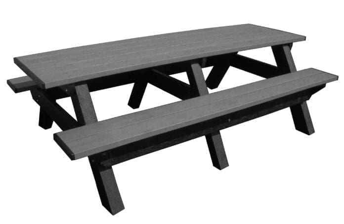 Deluxe 8′ Recycled Plastic Picnic Table for Eco-Friendly Outdoor Seating - The Vitality Estate