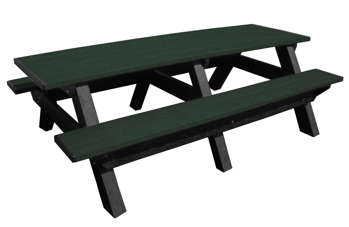 Deluxe 8′ Recycled Plastic Picnic Table for Eco-Friendly Outdoor Seating - The Vitality Estate