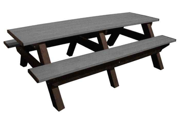 Deluxe 8′ Recycled Plastic Picnic Table for Eco-Friendly Outdoor Seating - The Vitality Estate