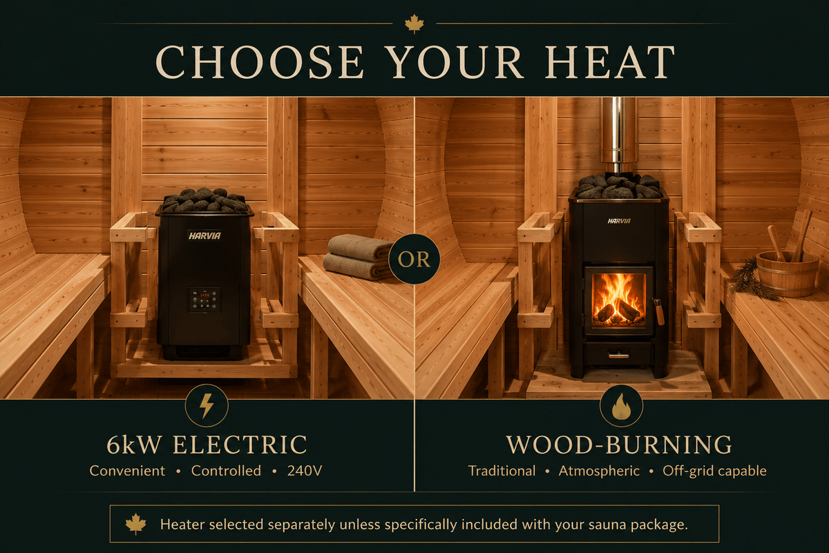 Dundalk LeisureCraft Serenity 4-Person Outdoor Barrel Sauna - The Vitality Estate