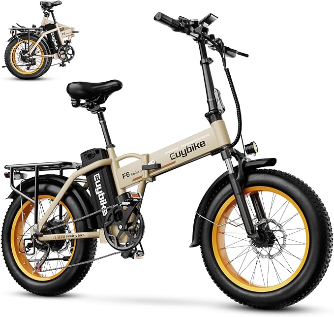 Foldable Electric Bike for Adults, 30+MPH, 48V 20Ah Removable Battery up to 80Miles, 20" Fat Tire Peak 1000W Motor Dirt Ebike Adult Electric Bicycle for City Commute Beach Mountain Adventurous E Bike - The Vitality Estate
