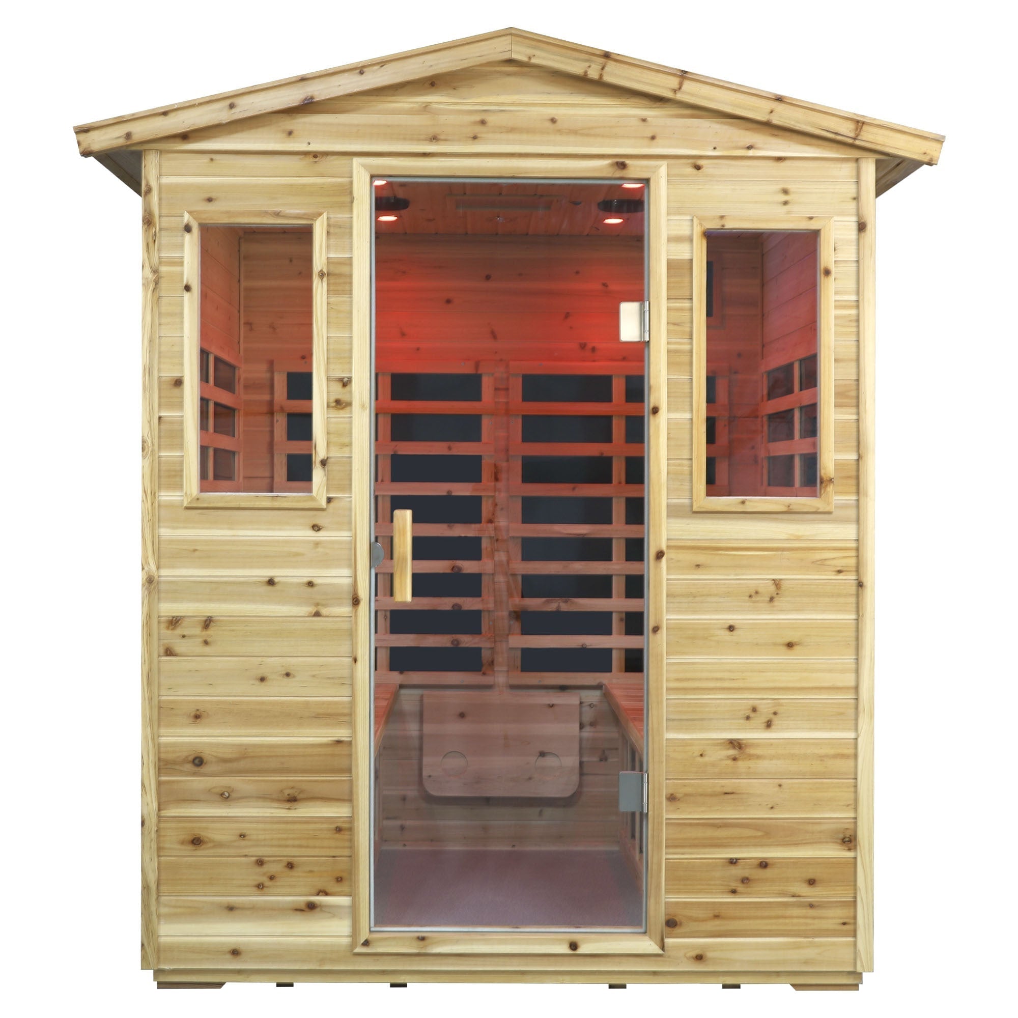 Four person Far-infrared Old fir outdoor sauna room - The Vitality Estate