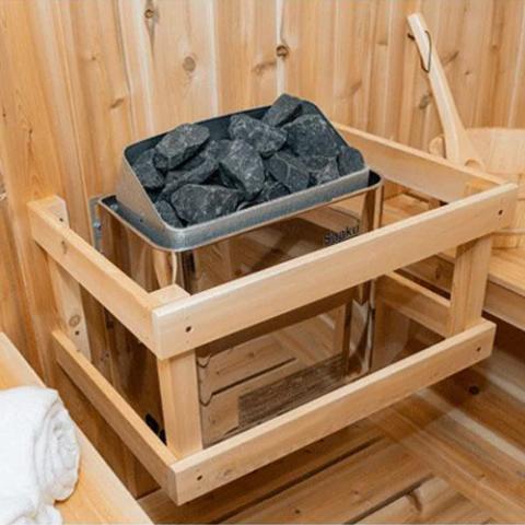Harvia KIP45W JH45W2401 Kip Series 4.5kW Stainless Steel Sauna Heater at 240V 1PH Stainless Steel - The Vitality Estate