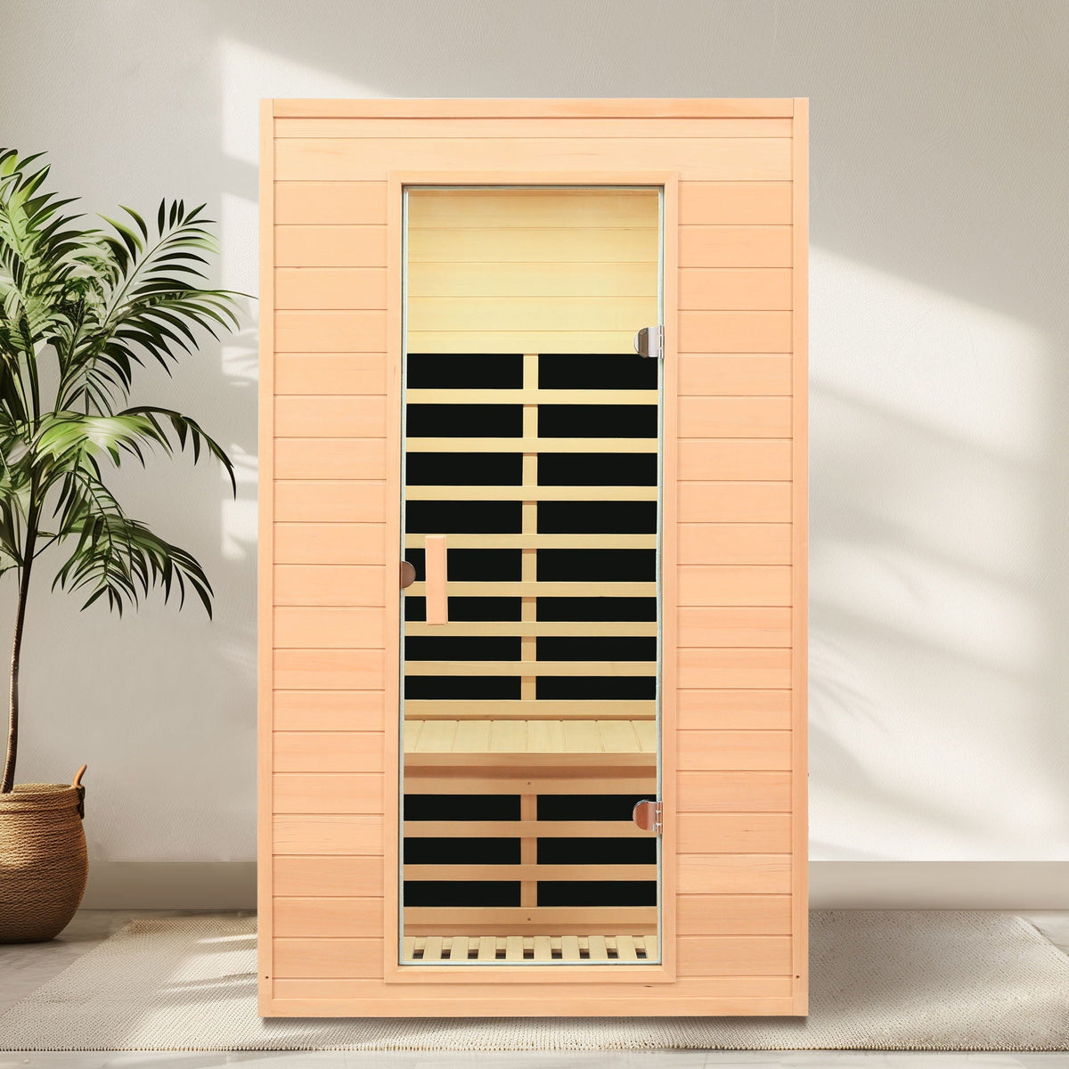 Hemlock Far Infrared Roof Embedded Indoor Sauna Room - The Vitality Estate
