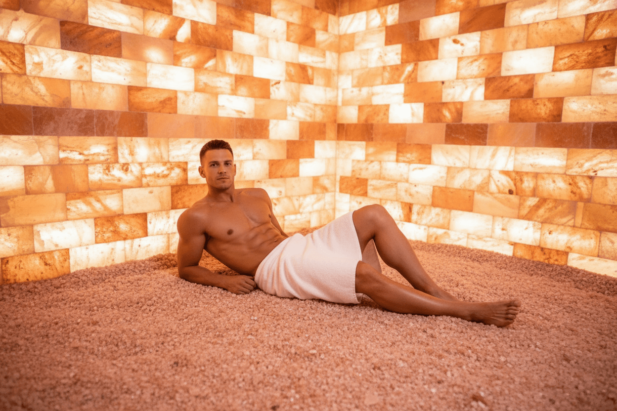 Himalayan Salt Sauna 8' x 4' Surface Area - 35 Sq feet - The Vitality Estate