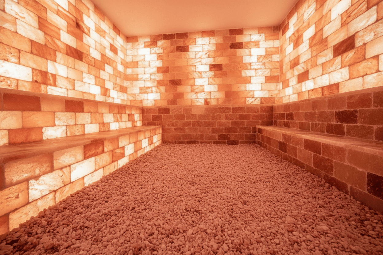 Himalayan Salt Sauna 8' x 4' Surface Area - 35 Sq feet - The Vitality Estate
