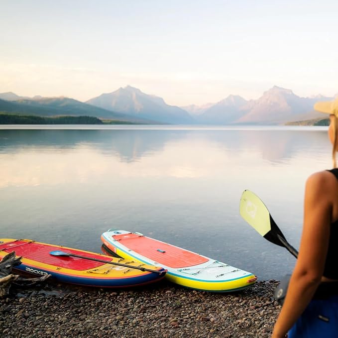 iROCKER Cruiser 7.0 Inflatable Stand Up Paddle Board Premium SUP and Accessories - Beginner Friendly - Extra Wide Base - Tandem Capable - The Vitality Estate
