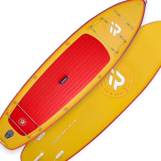 iROCKER Cruiser 7.0 Inflatable Stand Up Paddle Board Premium SUP and Accessories - Beginner Friendly - Extra Wide Base - Tandem Capable - The Vitality Estate