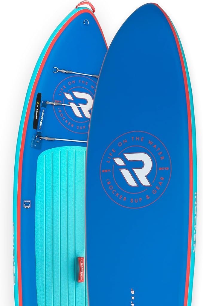 iROCKER Cruiser 7.0 Inflatable Stand Up Paddle Board Premium SUP and Accessories - Beginner Friendly - Extra Wide Base - Tandem Capable - The Vitality Estate