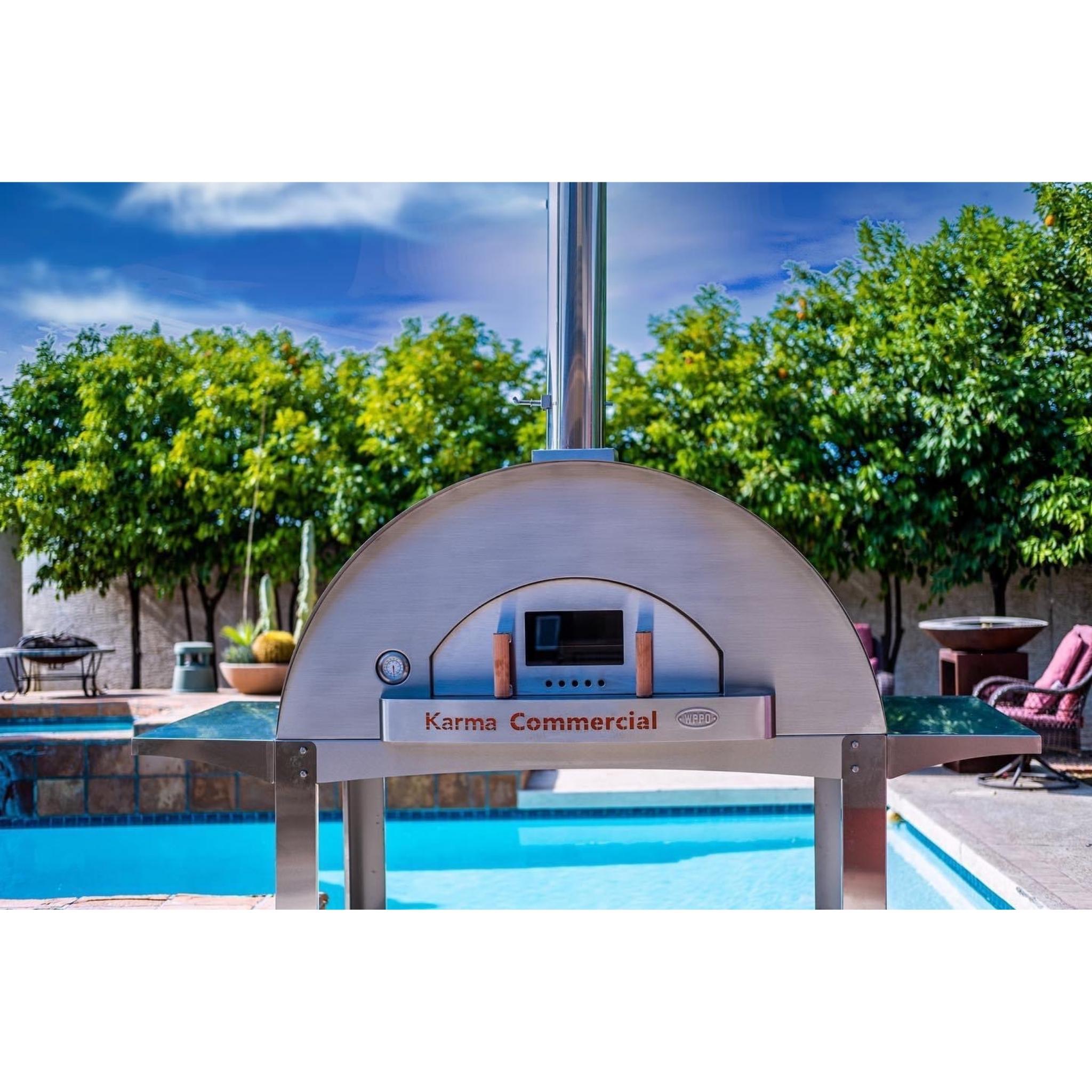 Karma 55 304 Stainless Steel Commercial Wood-Fired Oven - The Vitality Estate
