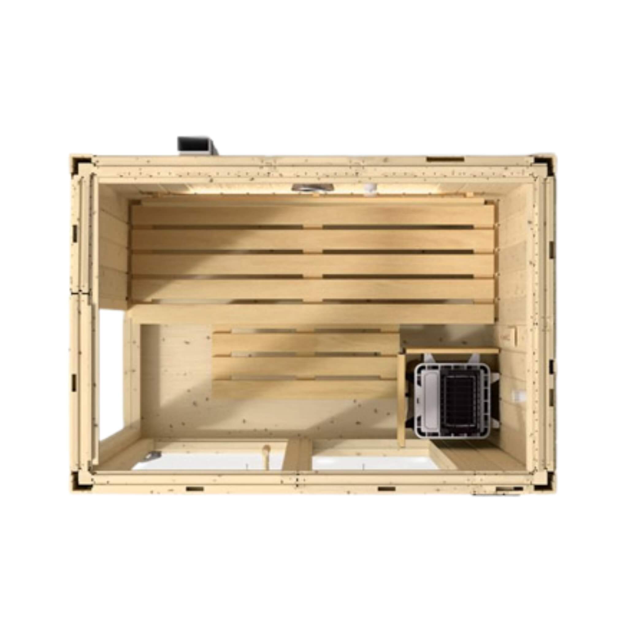 Kohler C1 Luxury Indoor Scandinavian Spruce Home Sauna Kit (SAK60418) - The Vitality Estate
