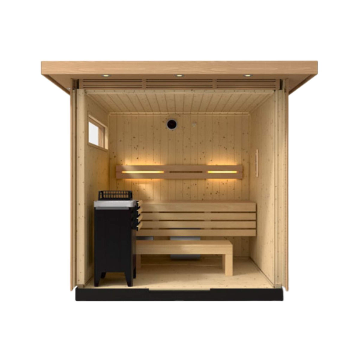 Kohler C2 Outdoor Douglas Fir Scandinavian Spruce Sauna Kit (SAK25973) - The Vitality Estate