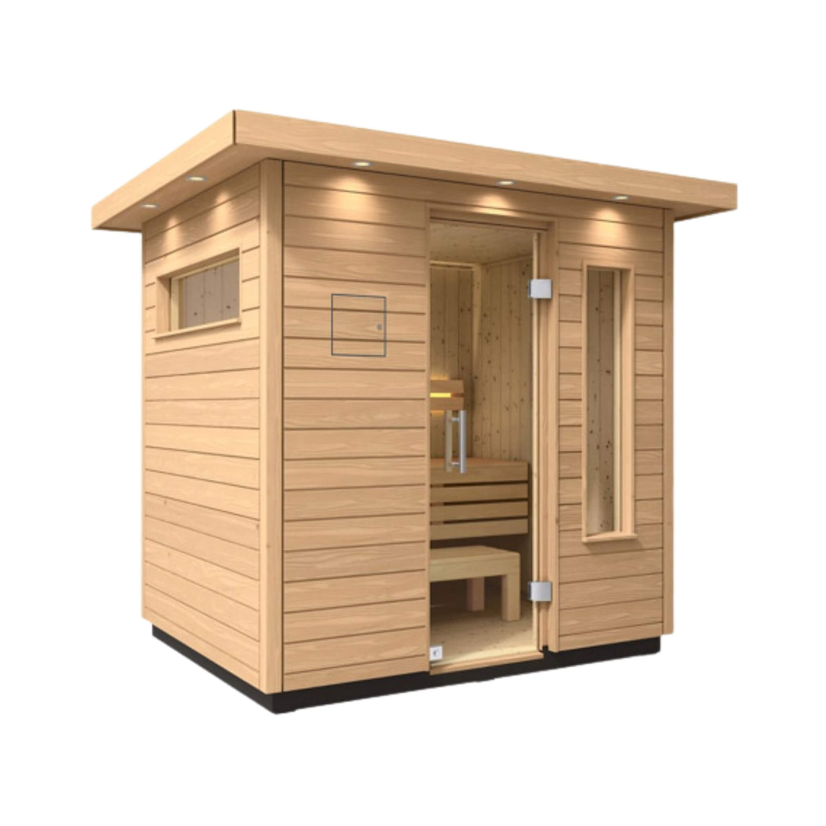 Kohler C2 Outdoor Douglas Fir Scandinavian Spruce Sauna Kit (SAK25973) - The Vitality Estate