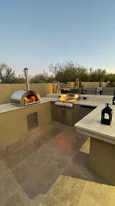 Kokomo Built-In Wood Fired Pizza Oven 32” for Ultimate Outdoor Cooking - The Vitality Estate