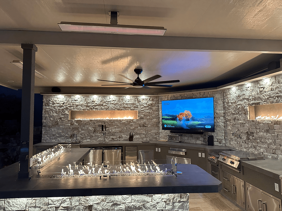 KoKoMo Luxury Outdoor Kitchen BBQ Island - Custom Built Premium Cooking Station for Your Backyard - The Vitality Estate