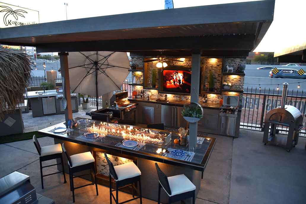 KoKoMo Montego Outdoor Kitchen BBQ Island – Stylish Built-In Grill Island for Patios - The Vitality Estate