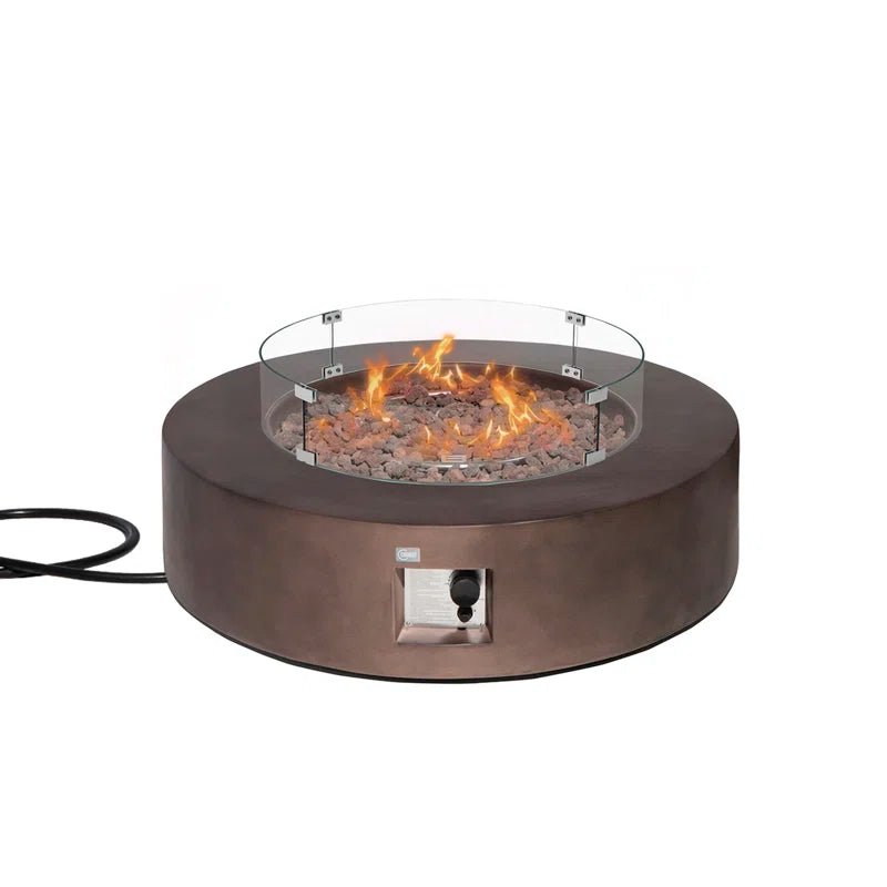 Langport Concrete Propane Fire Pit Table - The Vitality Estate