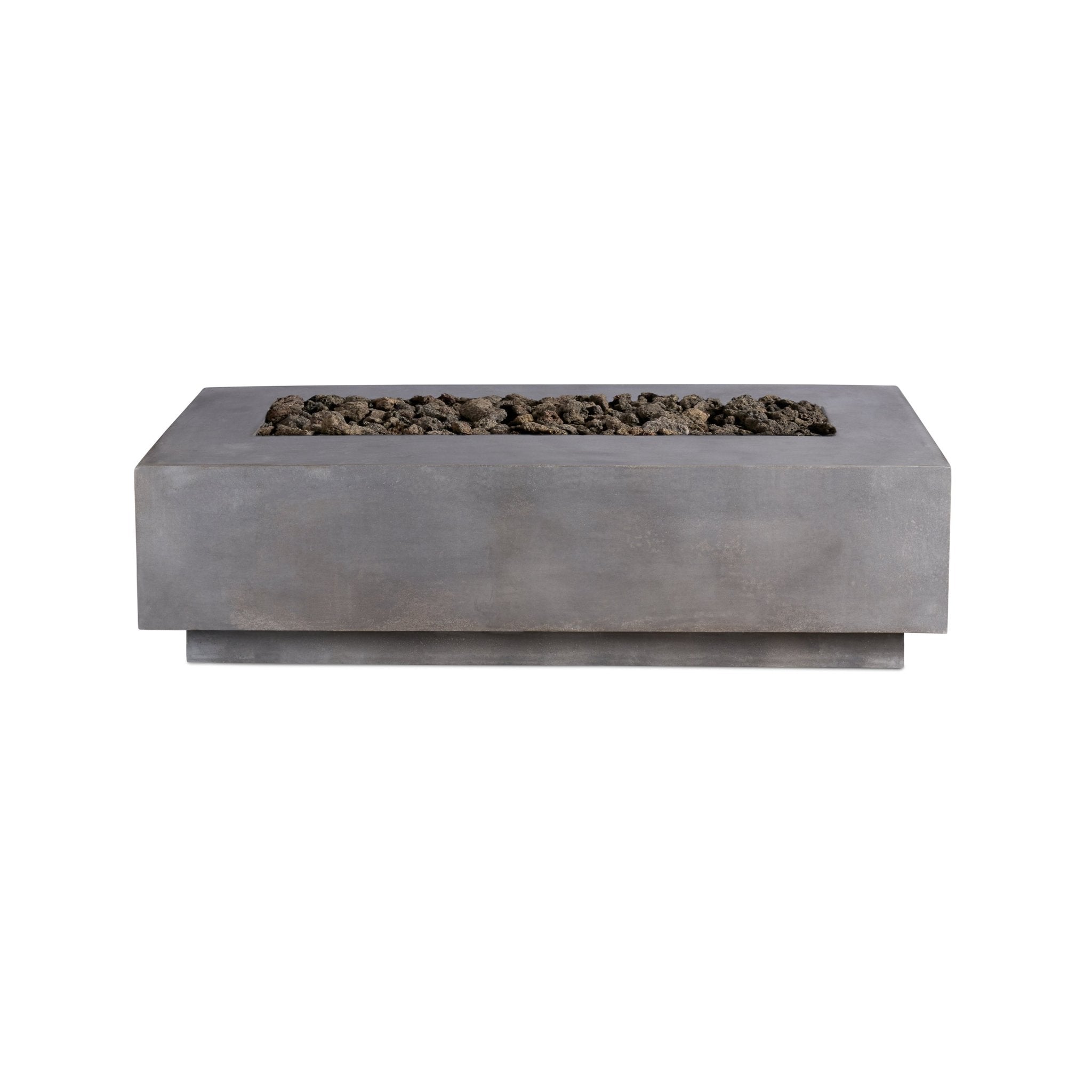 Lineal | Rectangular Concrete Fire Table - The Vitality Estate