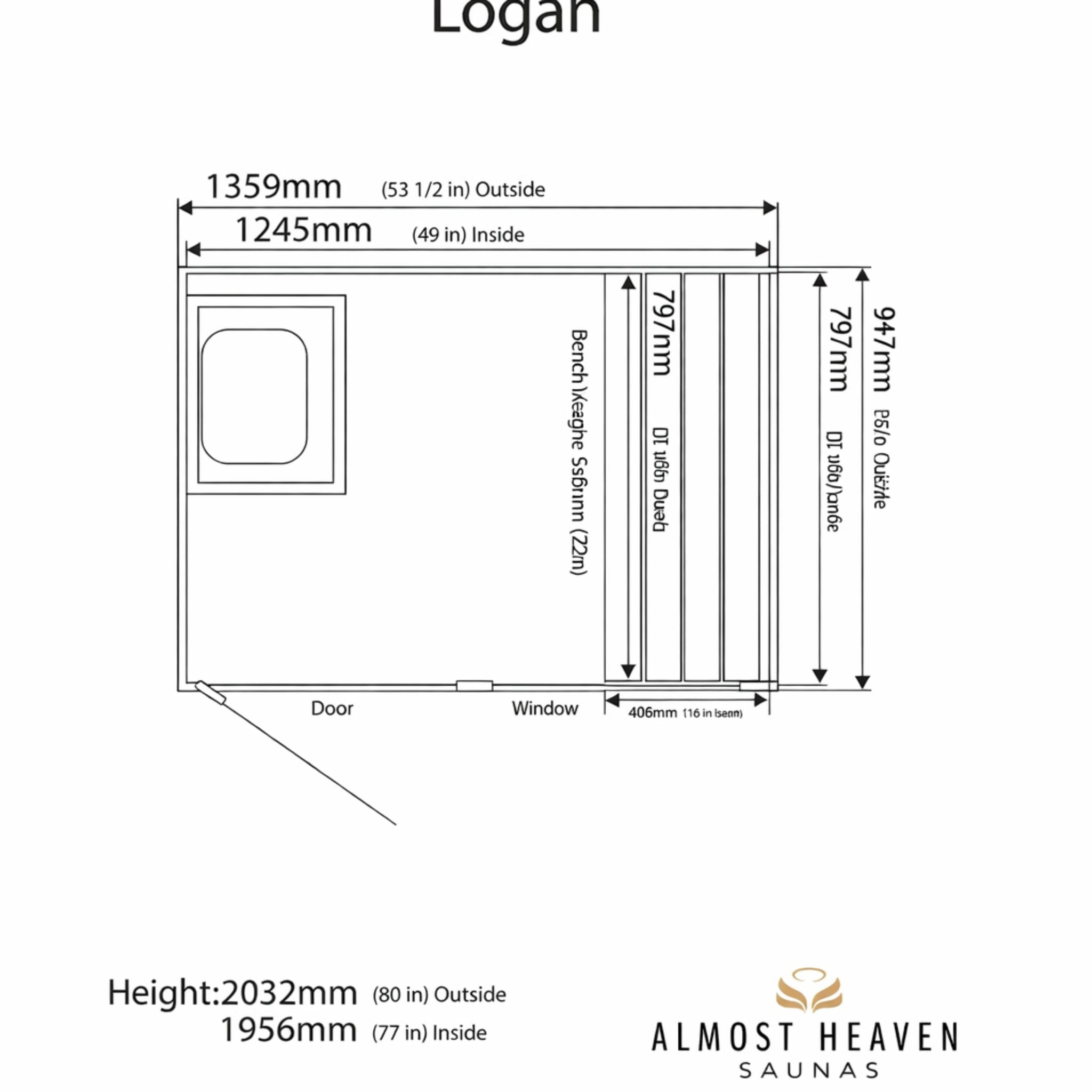 Logan 1-Person Indoor Sauna in Rustic Cedar - The Vitality Estate