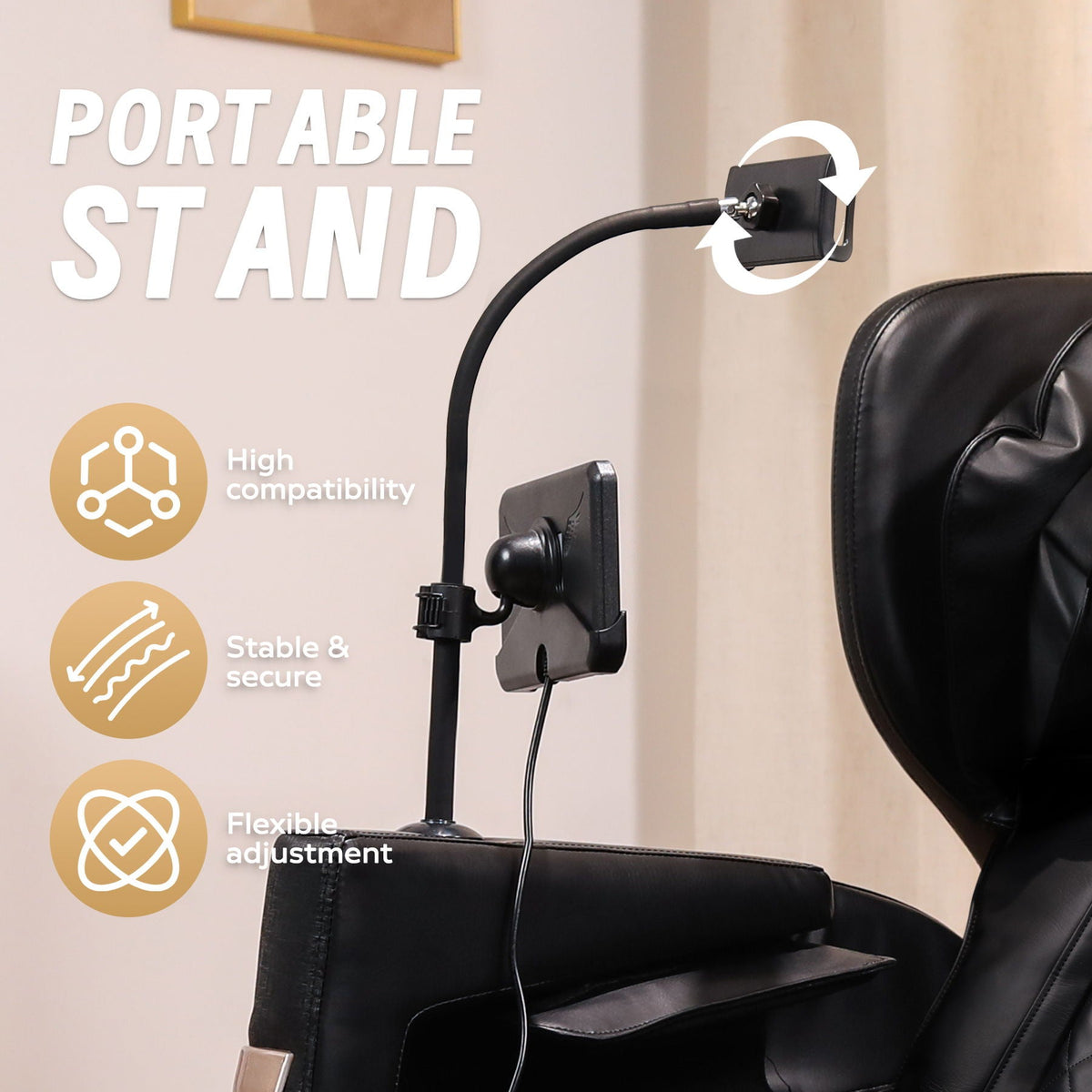 Massage Chair Recliner With Zero Gravity And Full Body Air Pressure - Black - The Vitality Estate