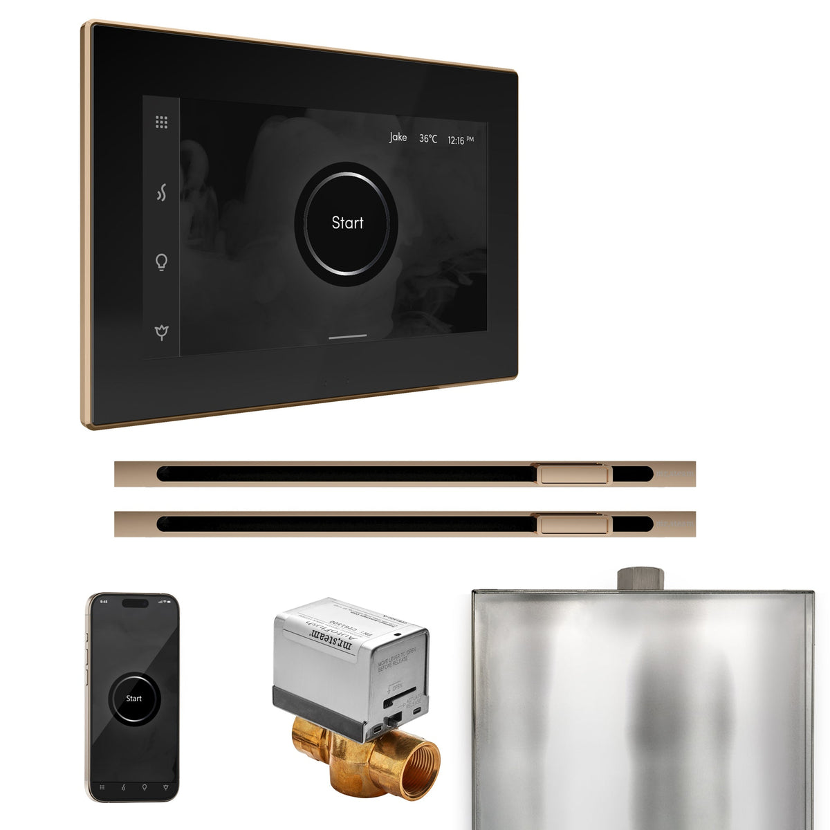 Mr. Steam XButler Max Steam Shower Control Package with iSteamX Control and Linear Steamhead - The Vitality Estate