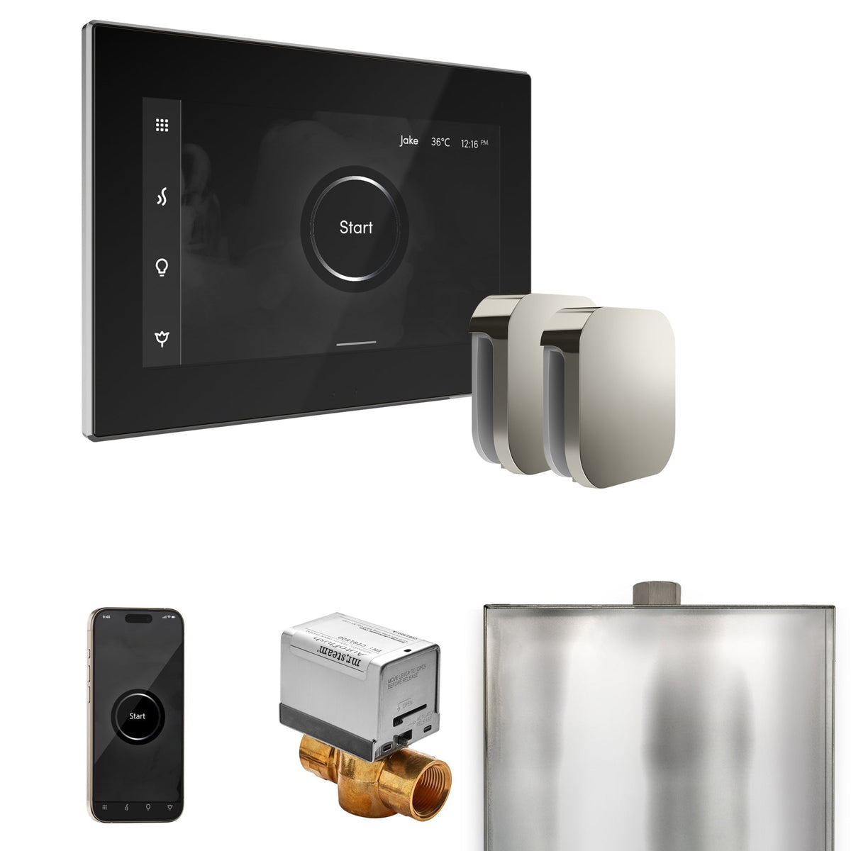 Mr. Steam XButler Max Steam Shower Control Package with iSteamX Control and Steamhead - The Vitality Estate