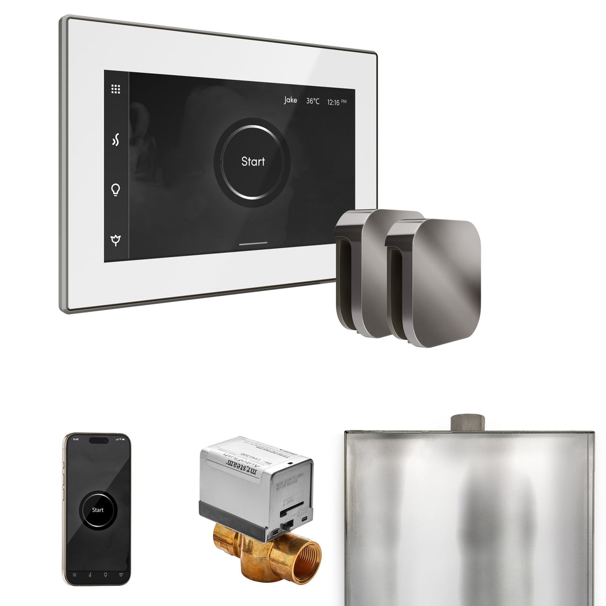 Mr. Steam XButler Max Steam Shower Control Package with iSteamX Control and Steamhead - The Vitality Estate