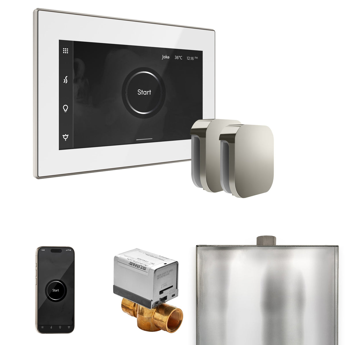 Mr. Steam XButler Max Steam Shower Control Package with iSteamX Control and Steamhead - The Vitality Estate