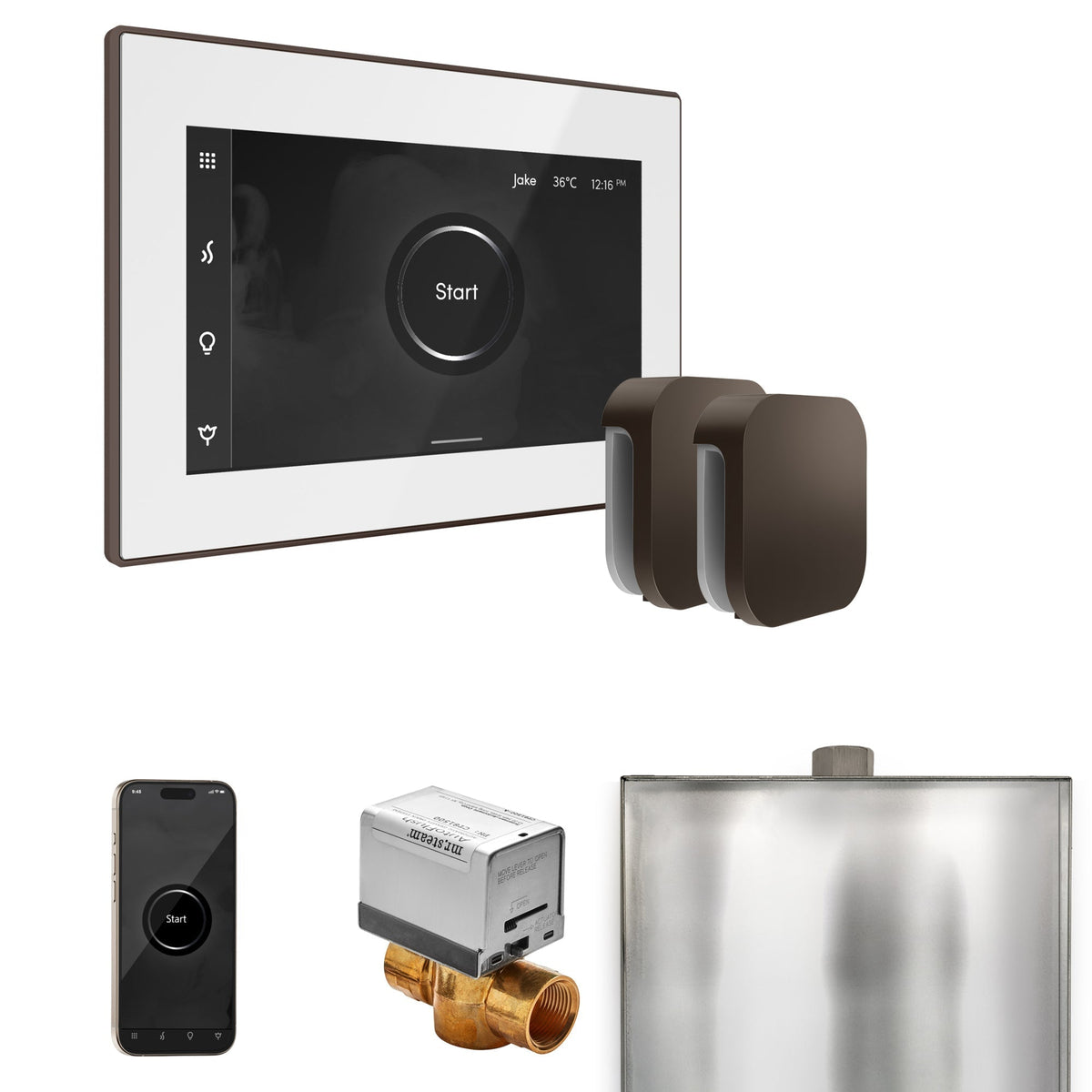 Mr. Steam XButler Max Steam Shower Control Package with iSteamX Control and Steamhead - The Vitality Estate