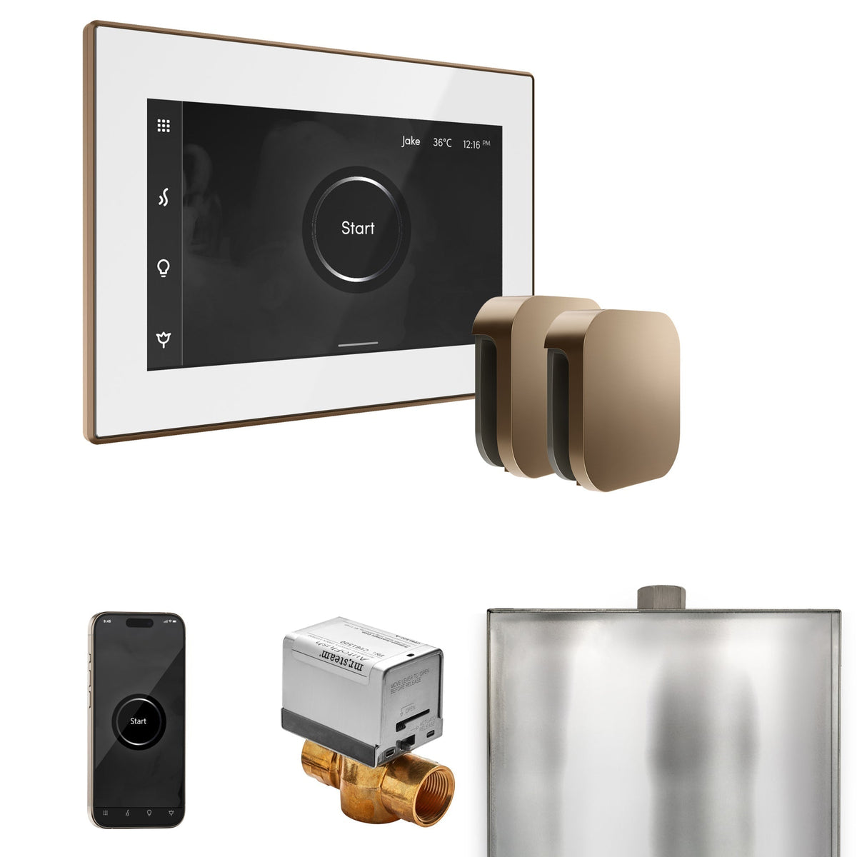 Mr. Steam XButler Max Steam Shower Control Package with iSteamX Control and Steamhead - The Vitality Estate
