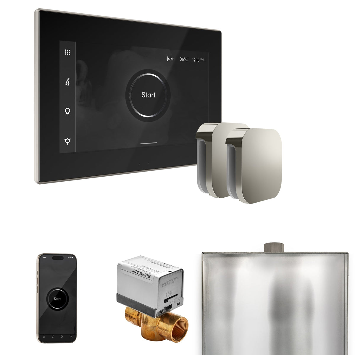 Mr. Steam XButler Max Steam Shower Control Package with iSteamX Control and Steamhead - The Vitality Estate