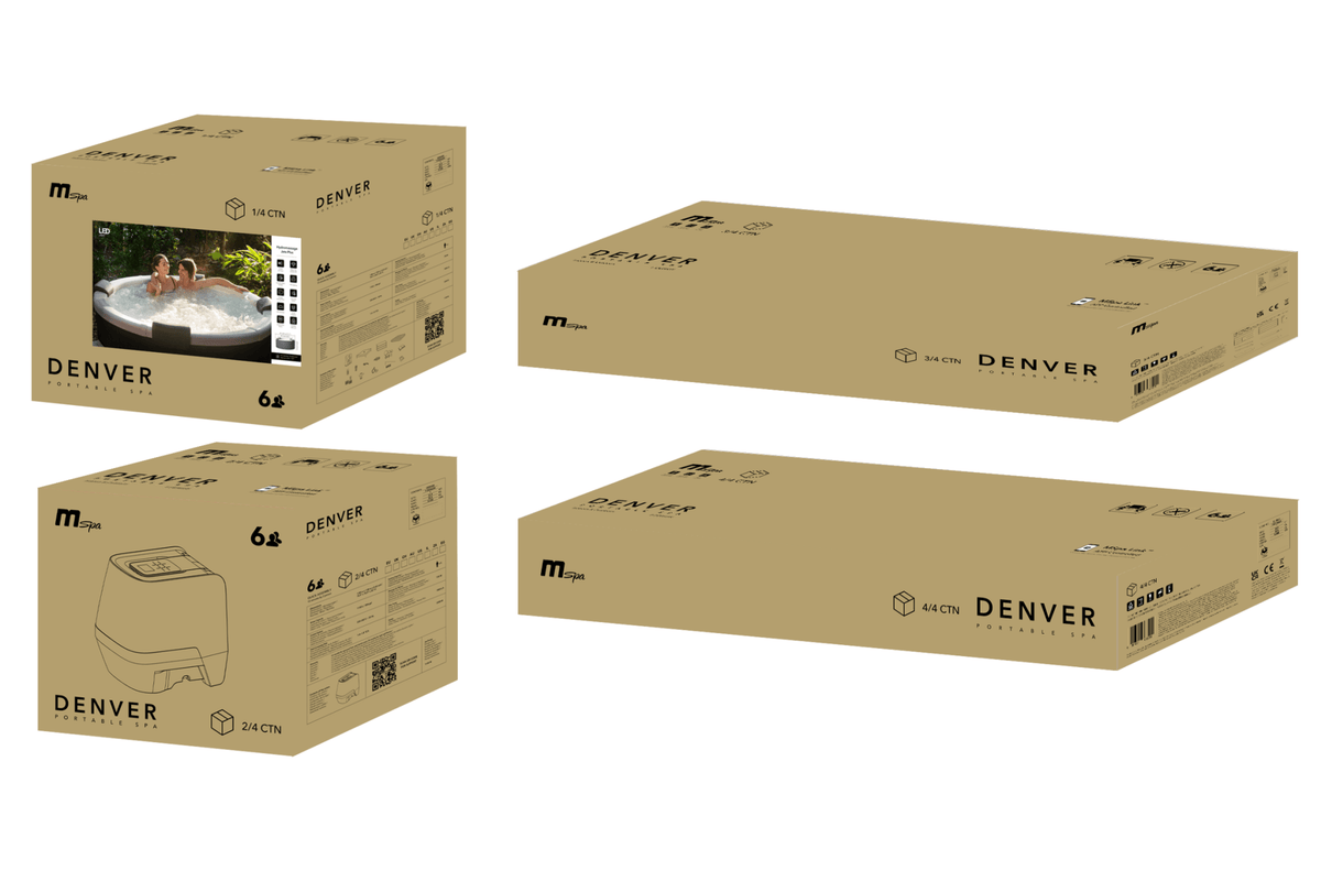 MSPA | DENVER | Frame Series | Rigid Hot Tub & Spa | Upto 6 Person - The Vitality Estate