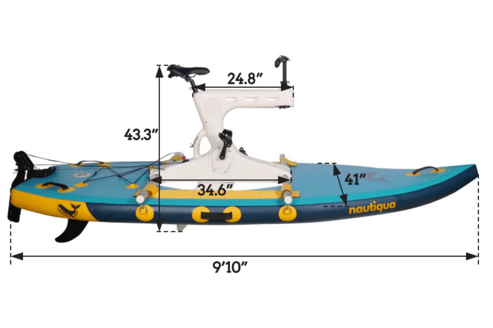 Nautiqua | BELIZE | Premium Paddleboard Water Bike - The Vitality Estate