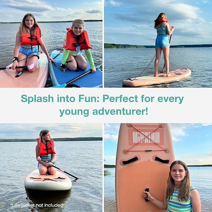 Niphean Inflatable Stand Up Paddle Board with SUP Accessories, Anti-Slip EVA Deck, 10’6’’ Inflatable Paddle Boards for Adults & Youth of All Skill Levels - The Vitality Estate