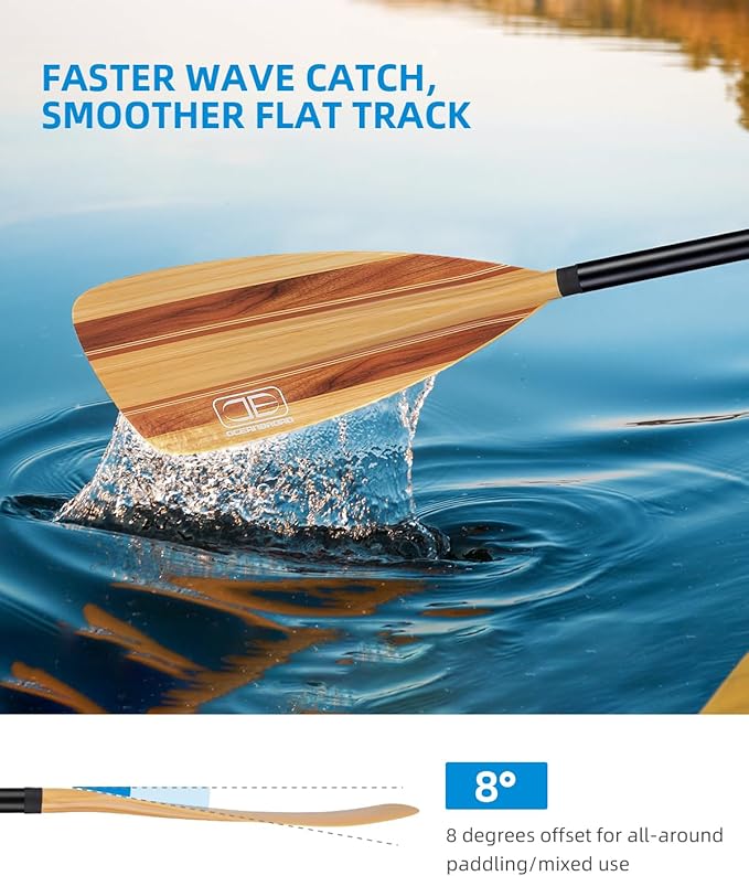 OCEANBROAD SUP Paddle - Adjustable Stand-Up Paddle for Paddleboard Kayak, Adjustable Aluminum Alloy Shaft with Reinforced Nylon Blades - The Vitality Estate