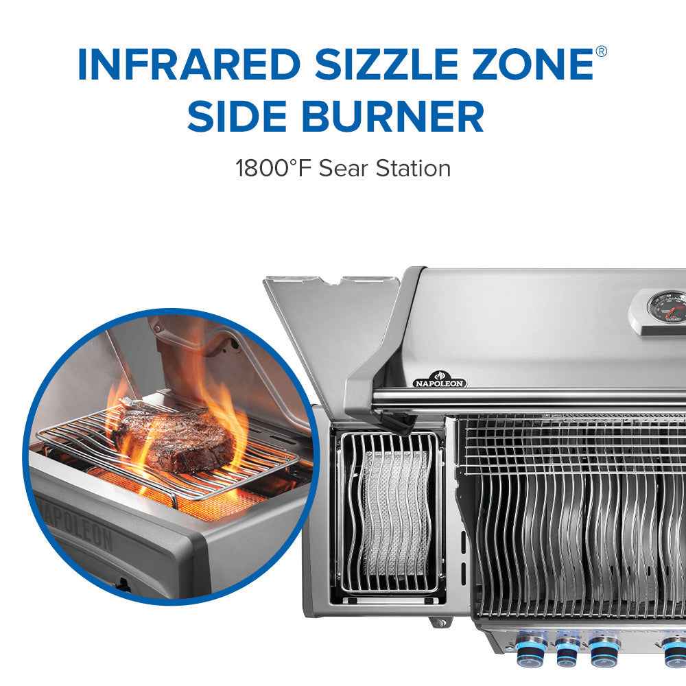 Patio Elegance Gas Grill Rogue PRO‑S 625 RSIB with Infrared Side and Rear Burners - The Vitality Estate