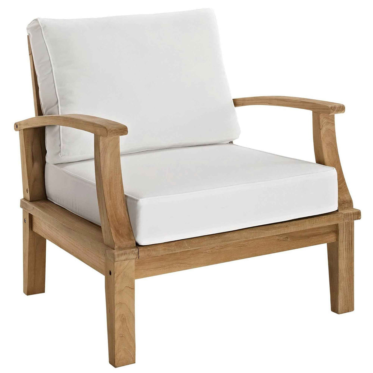 Patio Elegance Marina Teak Outdoor Seating Set - 10-Piece Modway Collection - The Vitality Estate