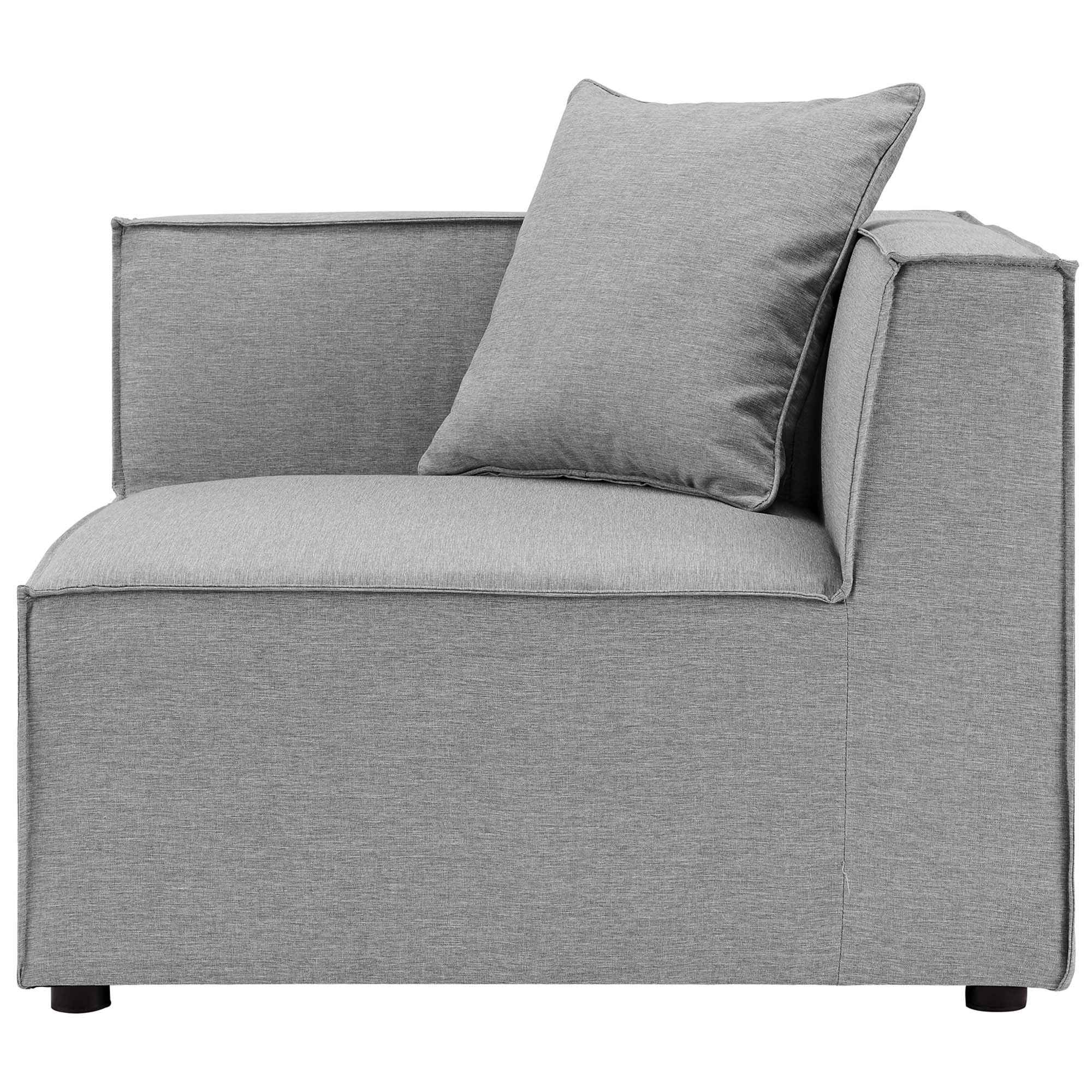 Patio Elegance Sectional Sofa - Saybrook 8-Piece Outdoor Upholstered Sofa by Modway - The Vitality Estate
