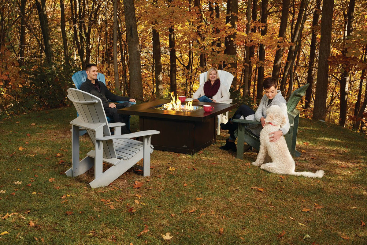 Patio Elegance St. Tropez Fire Table – Square Patioflame Table - The Vitality Estate