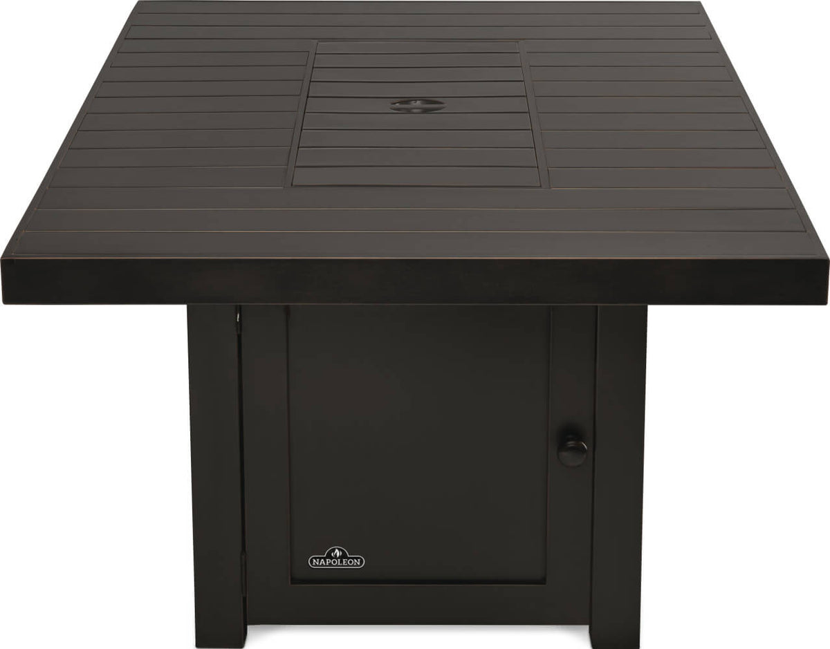 Patio Elegance St. Tropez Fire Table – Square Patioflame Table - The Vitality Estate