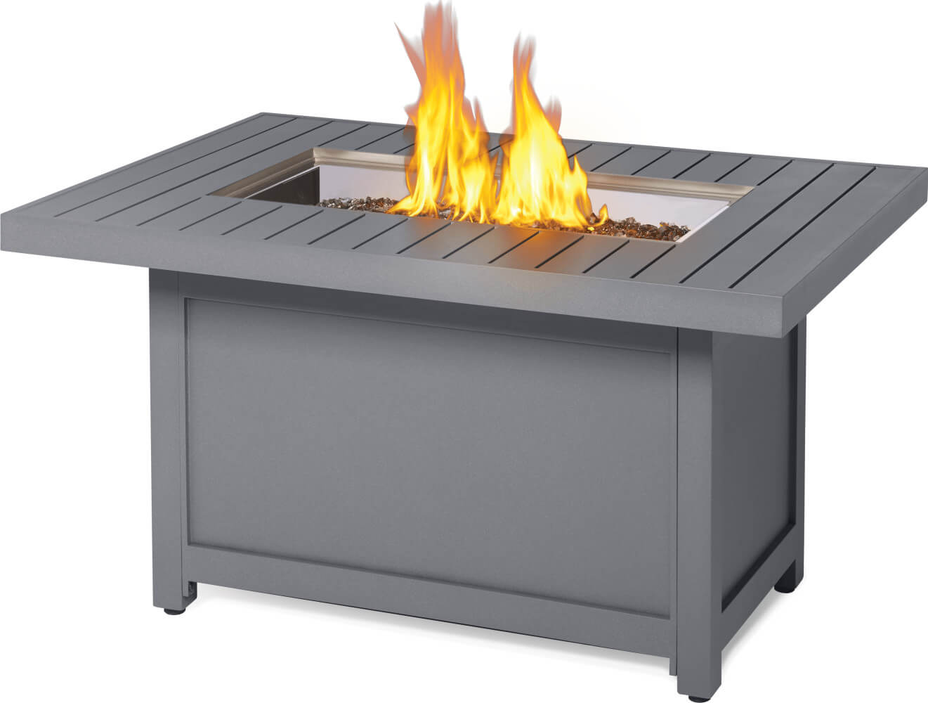 Patioflame Table - Patio Elegance Hamptons Rectangle Fire Table - The Vitality Estate