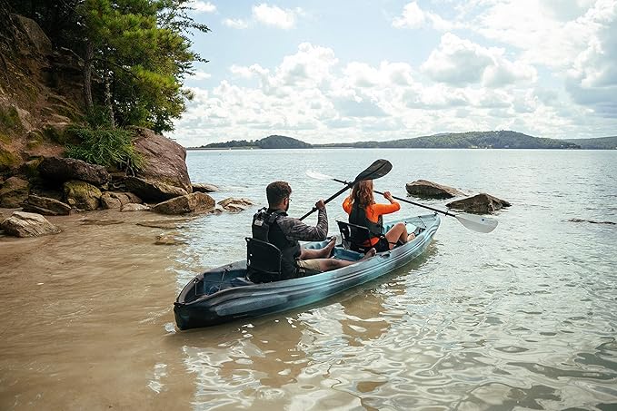 Perception Tribe 13.5 Sit on Top Tandem Kayak for All-Around Fun Large Rear Storage with Tie Downs - The Vitality Estate