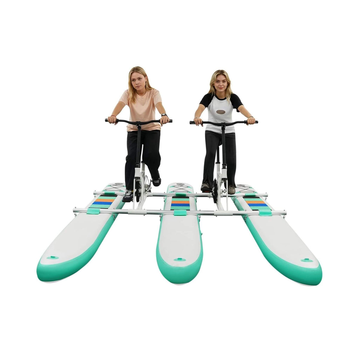 Premium 2-Person Two-Seater Portable Inflatable Pedal Boat Water Bike (SAK95621) - The Vitality Estate