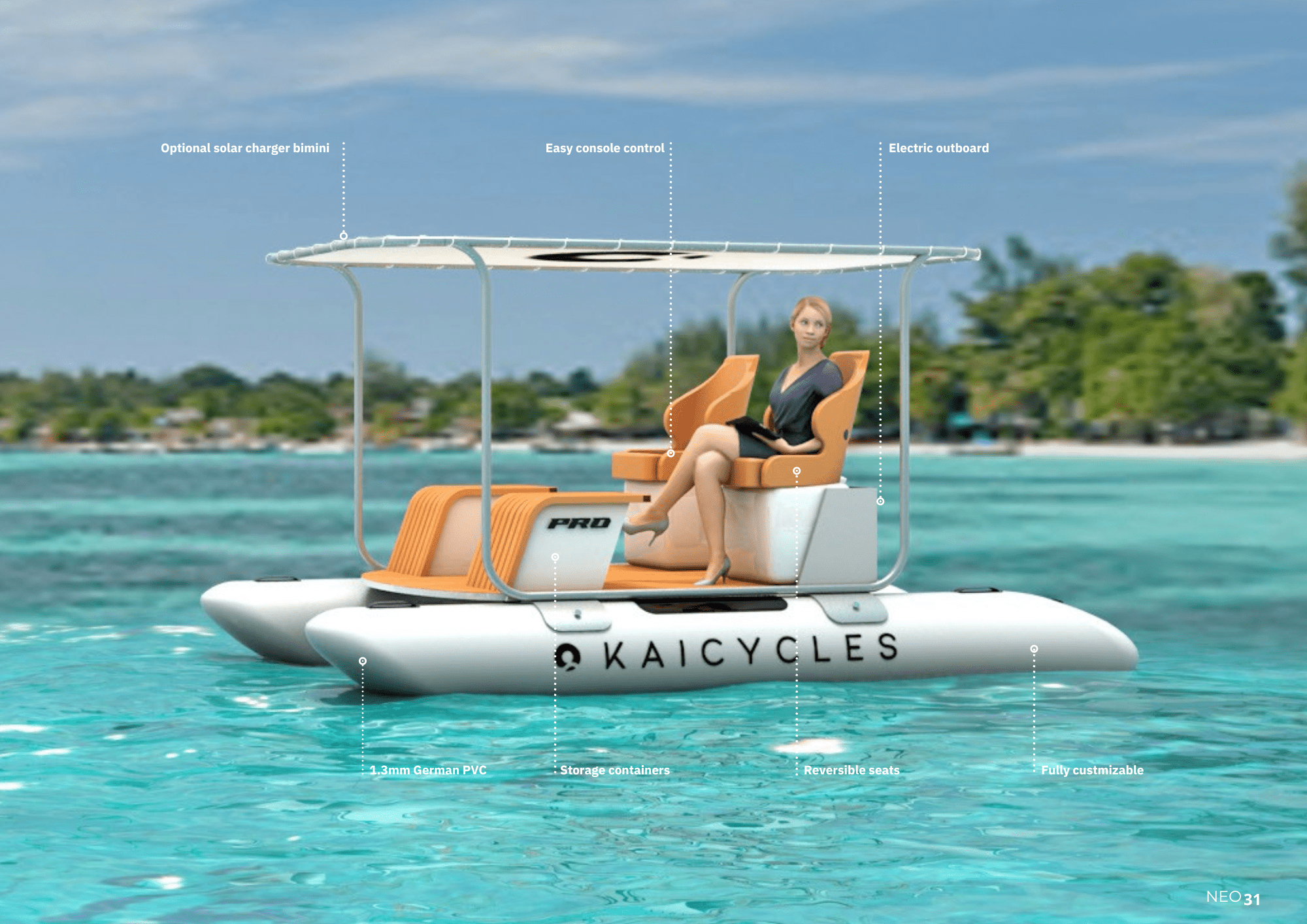PRO Inflatable e-Boat (Made in EU) - The Vitality Estate