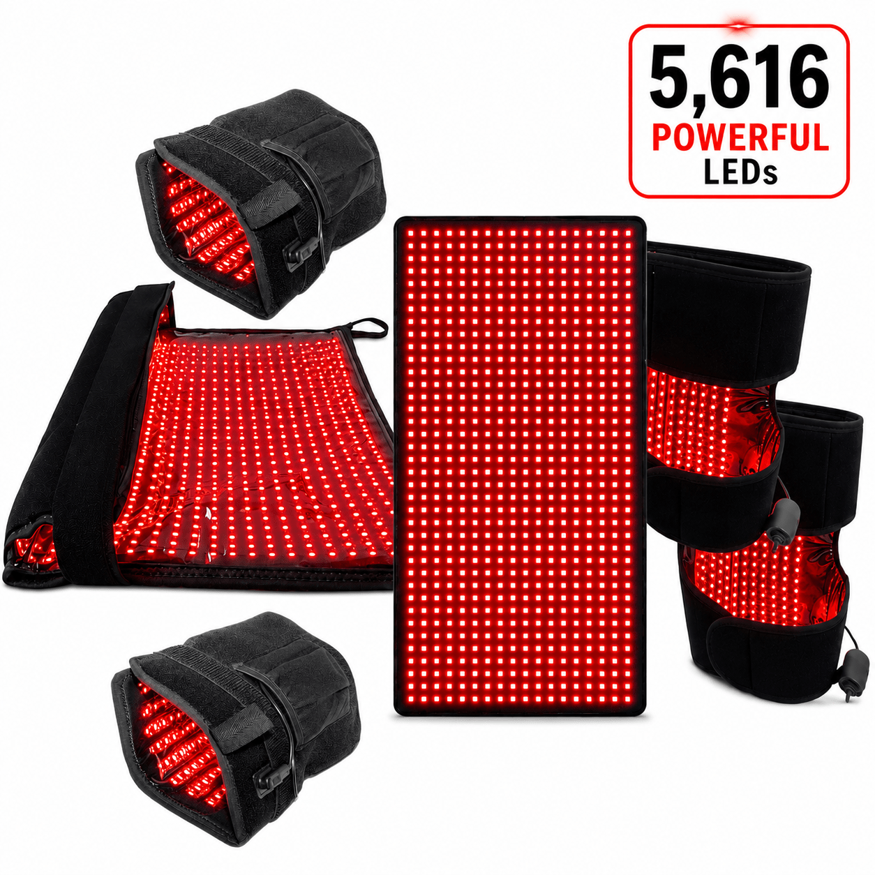 Red Light Neuropathy Support Kit for Hands and Feet – 6 Devices for Faster Relief Total LEDs: 5,616 - The Vitality Estate