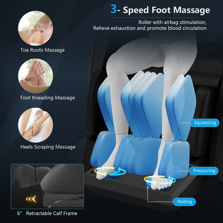 Relaxation 09 - Electric Zero Gravity Heated Massage Chair with SL Track - The Vitality Estate